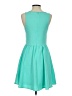 Everly 100% Polyester Solid Teal Casual Dress Size S - photo 2