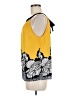Worthington 100% Polyester Yellow Sleeveless Blouse Size M - photo 5