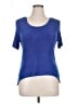 Rabbit Rabbit Rabbit Designs Blue Short Sleeve Top Size 16 - photo 1