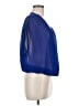 Ezra Blue Short Sleeve Blouse Size M - photo 4