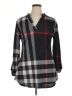 Win Win Gray Long Sleeve Blouse Size XL - photo 1