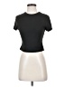 Shein Black Short Sleeve Turtleneck Size 4 - photo 1
