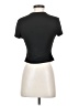 Shein Black Short Sleeve Turtleneck Size 4 - photo 2