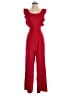 Superdown Solid Red Jumpsuit Size S - photo 1
