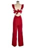 Superdown Solid Red Jumpsuit Size S - photo 2