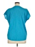 Jaclyn Smith 100% Polyester Teal Short Sleeve Blouse Size XL - photo 2