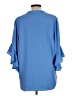 Vince Camuto 100% Polyester Blue 3/4 Sleeve Blouse Size L - photo 2