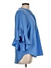 Vince Camuto 100% Polyester Blue 3/4 Sleeve Blouse Size L - photo 4