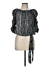 CeCe 100% Rayon Black 3/4 Sleeve Blouse Size M - photo 1