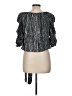 CeCe 100% Rayon Black 3/4 Sleeve Blouse Size M - photo 2