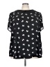 Torrid Stars Black Short Sleeve Blouse Size 4X Plus (4) - photo 1