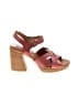 Kork-Ease Color Block Burgundy Sandals Size 6 - photo 1