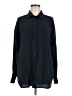 DAZY Solid Black Long Sleeve Button-Down Shirt Size M - photo 1