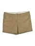 Lands' End 100% Cotton Solid Tan Khaki Shorts Size 10 - photo 1