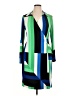 Halston Color Block Green Casual Dress Size 14 - photo 1