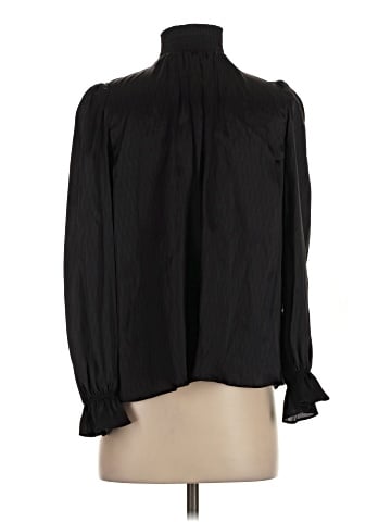 Tucker Long Sleeve Silk Top (view 2)