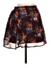 TOBI 100% Polyester Floral Burgundy Casual Skirt Size XS (estimated) - photo 1