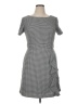 Eliza J Houndstooth Gray Cocktail Dress Size 14 - photo 1