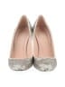 J.Crew Metallic Silver Heels Size 8 1/2 - photo 2