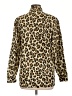 Zara Animal Print Gold Long Sleeve Blouse Size L - photo 2