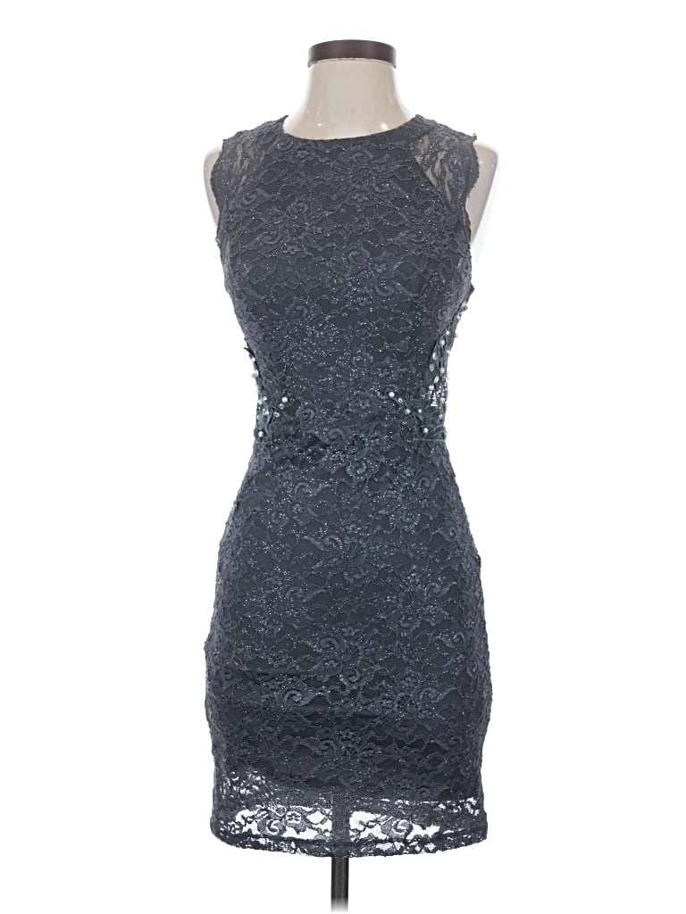 Pre-owned City Studio Cocktail Dress In Gray