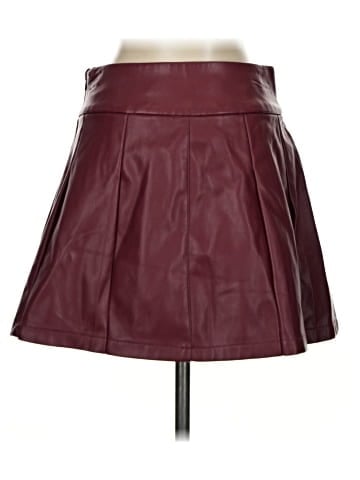 Tinseltown Faux Leather Skirt (view 2)