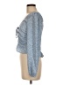 H&M 100% Polyester Blue Long Sleeve Blouse Size 8 - photo 5