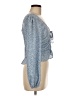 H&M 100% Polyester Blue Long Sleeve Blouse Size 8 - photo 4