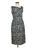 Donna Ricco Animal Print Black Cocktail Dress Size 8 - photo 1