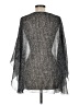 Eileen Fisher 100% Silk Metallic Silver Poncho One size - photo 2