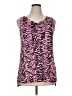 Logo Layers Purple Sleeveless Blouse Size XL - photo 1