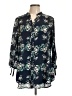 Joan Rivers 100% Polyester Floral Teal 3/4 Sleeve Blouse Size 12 - photo 1