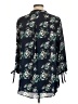 Joan Rivers 100% Polyester Floral Teal 3/4 Sleeve Blouse Size 12 - photo 2