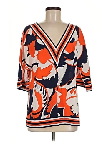 Trina Turk 3/4 Sleeve Silk Top (view 1)