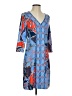 Gretchen Scott Designs Print Blue Casual Dress Size XS - photo 1