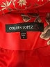 Colleen Lopez 100% Polyester Floral Red Jacket Size S - photo 6