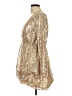 Boohoo 100% Polyester Gold Cocktail Dress Size 10 - photo 5