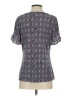 Elle Gray Purple Short Sleeve Blouse Size S - photo 2