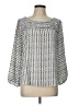 Ann Taylor LOFT Silver 3/4 Sleeve Blouse Size L - photo 1