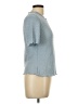 Status by Chenault Blue Short Sleeve Top Size L - photo 4