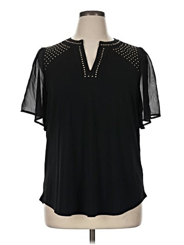 Belldini Short Sleeve Blouse (view 1)