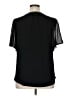 Belldini Black Short Sleeve Blouse Size 1X - photo 2