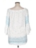Elan 100% Rayon White 3/4 Sleeve Blouse One size - photo 2