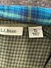 L.L.Bean 100% Nylon Plaid Teal Long Sleeve Button-Down Shirt Size XL - photo 7