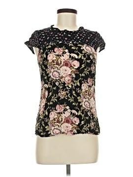 Lace & Mesh Short Sleeve Blouse (view 1)