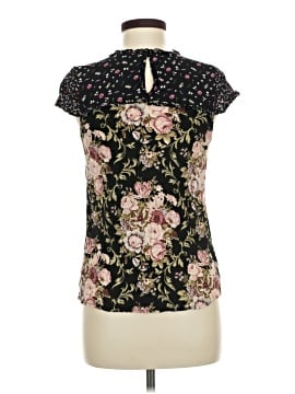 Lace & Mesh Short Sleeve Blouse (view 2)