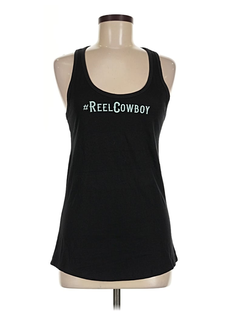 Pre-owned Ideal T Tank Top Black Halter Neckline Tops