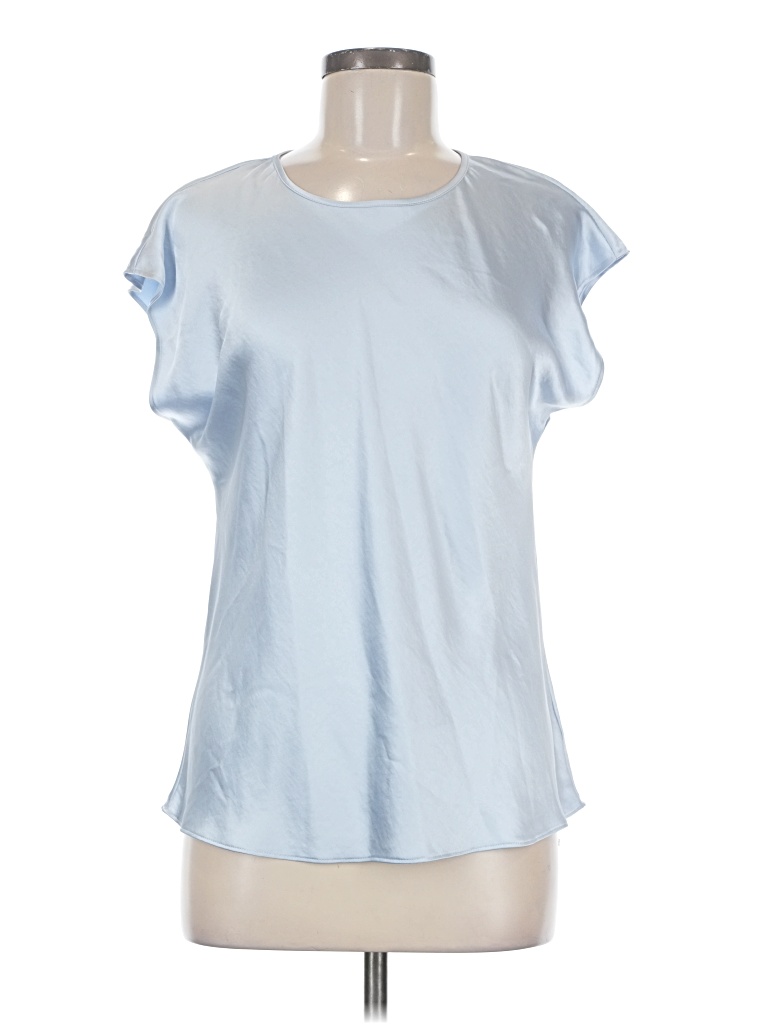 Pre-owned Express Short Sleeve Top Blue Crew Neck Tops