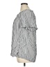 Terra & Sky 100% Rayon Stripes Gray Short Sleeve Blouse Size 1X - photo 5