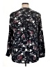 Hilary Radley 100% Polyester Floral Black Long Sleeve Blouse Size XL - photo 2